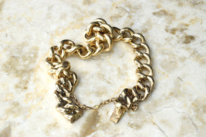 Antique Russian Hallmarked 14k Gold Chain Bracelet