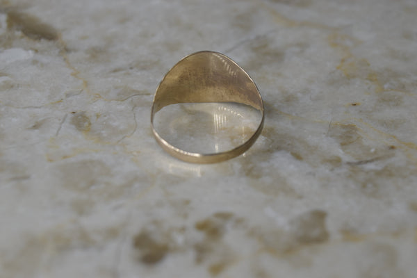 Antique 14k Gold M Monogram Ring