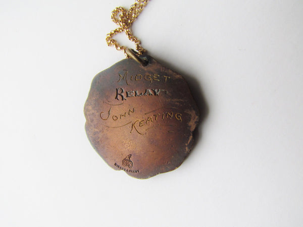 SALE-Antique Running Medal /De La Salle Institute c.1920s