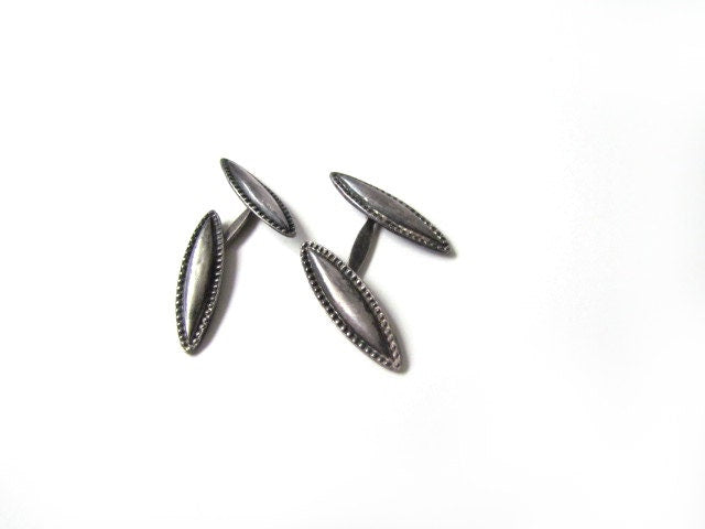 Antique Cuff Links Sterling Silver c.1920s