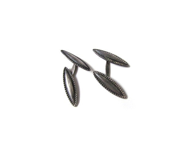 Antique Cuff Links Sterling Silver c.1920s