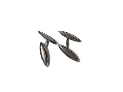 Antique Cuff Links Sterling Silver c.1920s